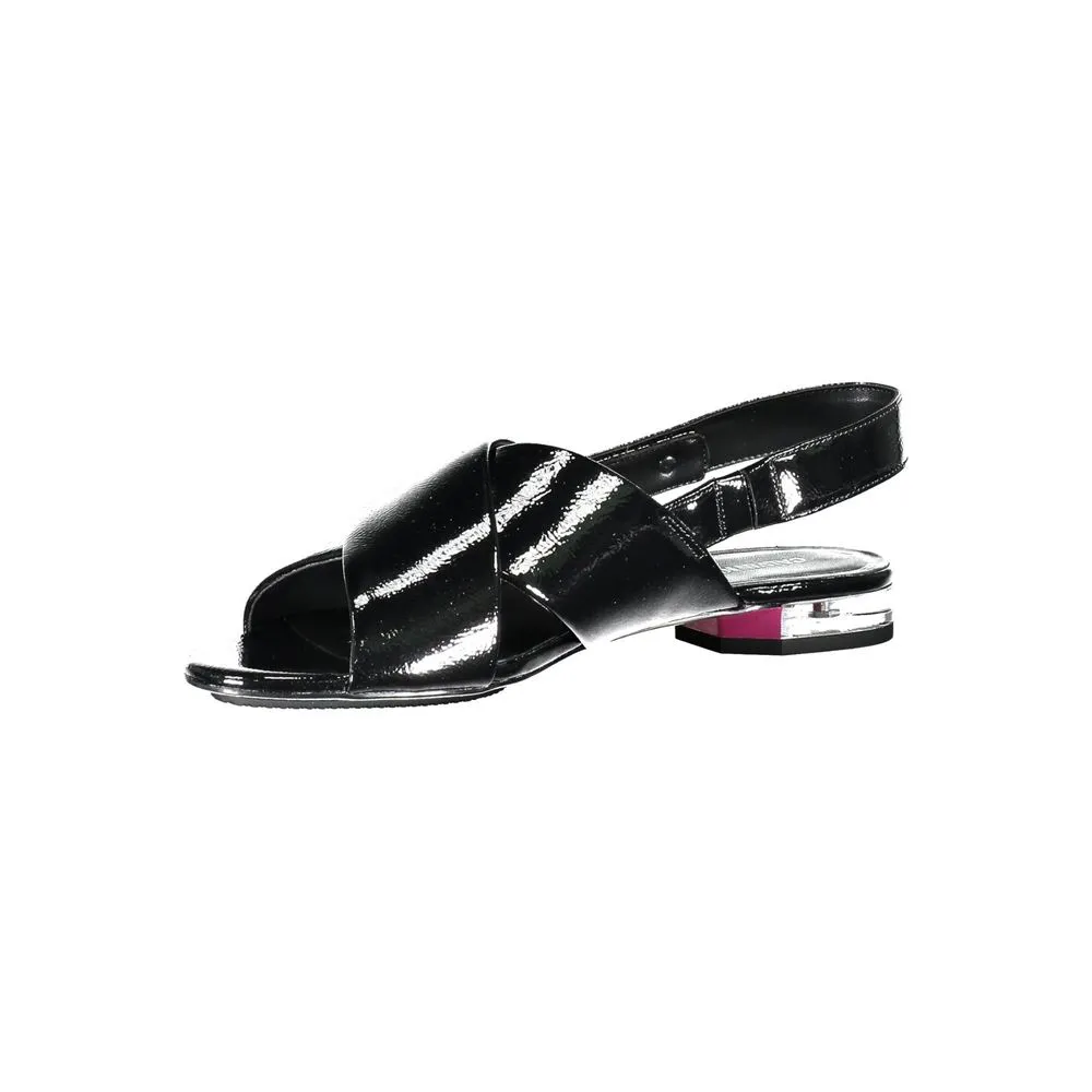 Best Shoes For Flat Feet On Concrete Calvin Klein Black Leather Women Sandal