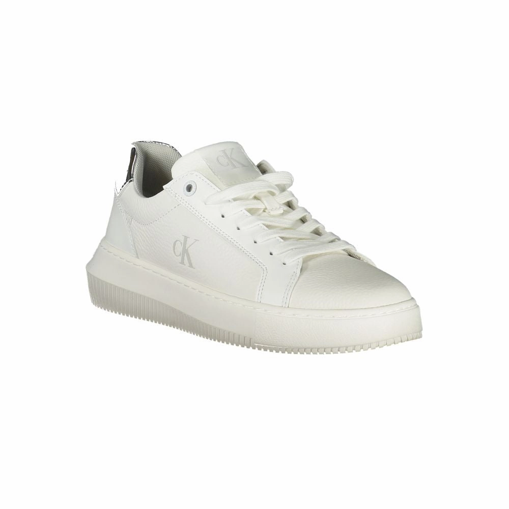 Calvin Klein White Polyethylene Women Sneaker Best Daily Running Shoe