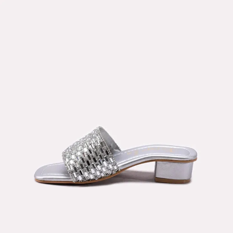 Silver Fancy Slipper 0730364 Cute Flat Tennis Shoes