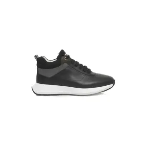Jersey And Sneakers Cerruti 1881 Black Leather Women Sneaker