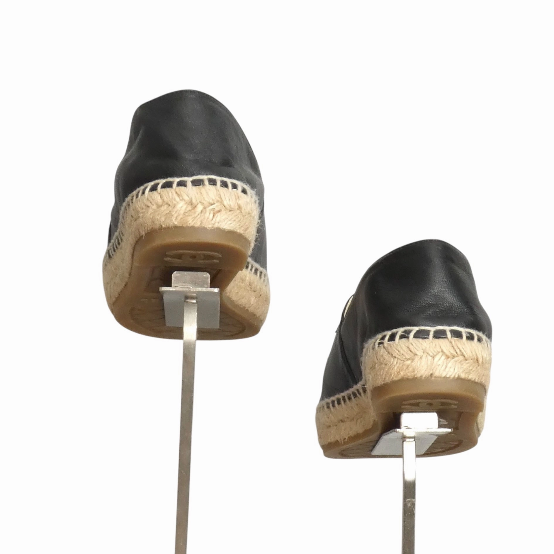 Breshan Ankle Strap Espadrille Wedge Vince Camuto CHANEL- Gray & Black Cap Toe Espadrilles, Size 39