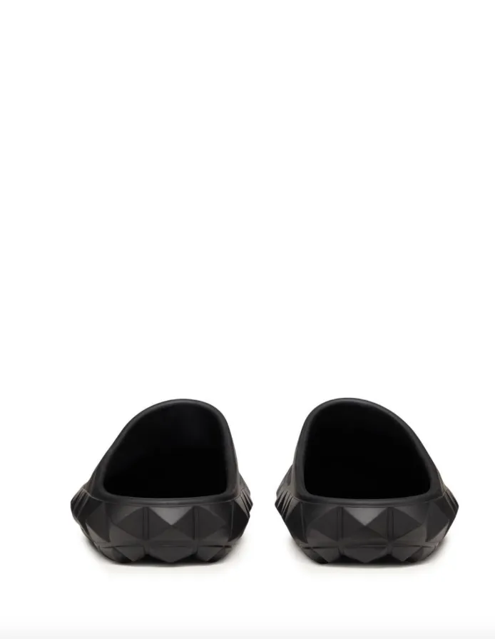 Valentino Garavani Roman Stud Turtle clog in rubber Sandals For Achilles Tendonitis