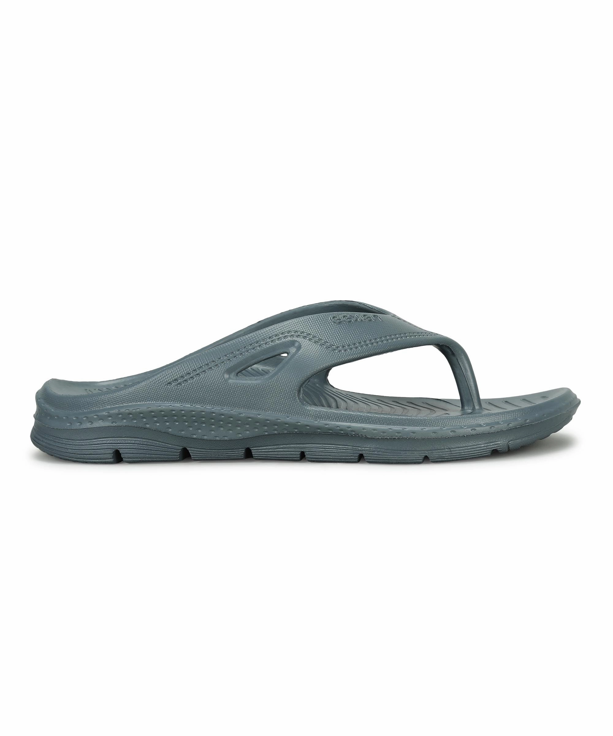Paragon Men's Lightweight Grey Flip Flops for Everyday Use Rugged Shark Flip Flops