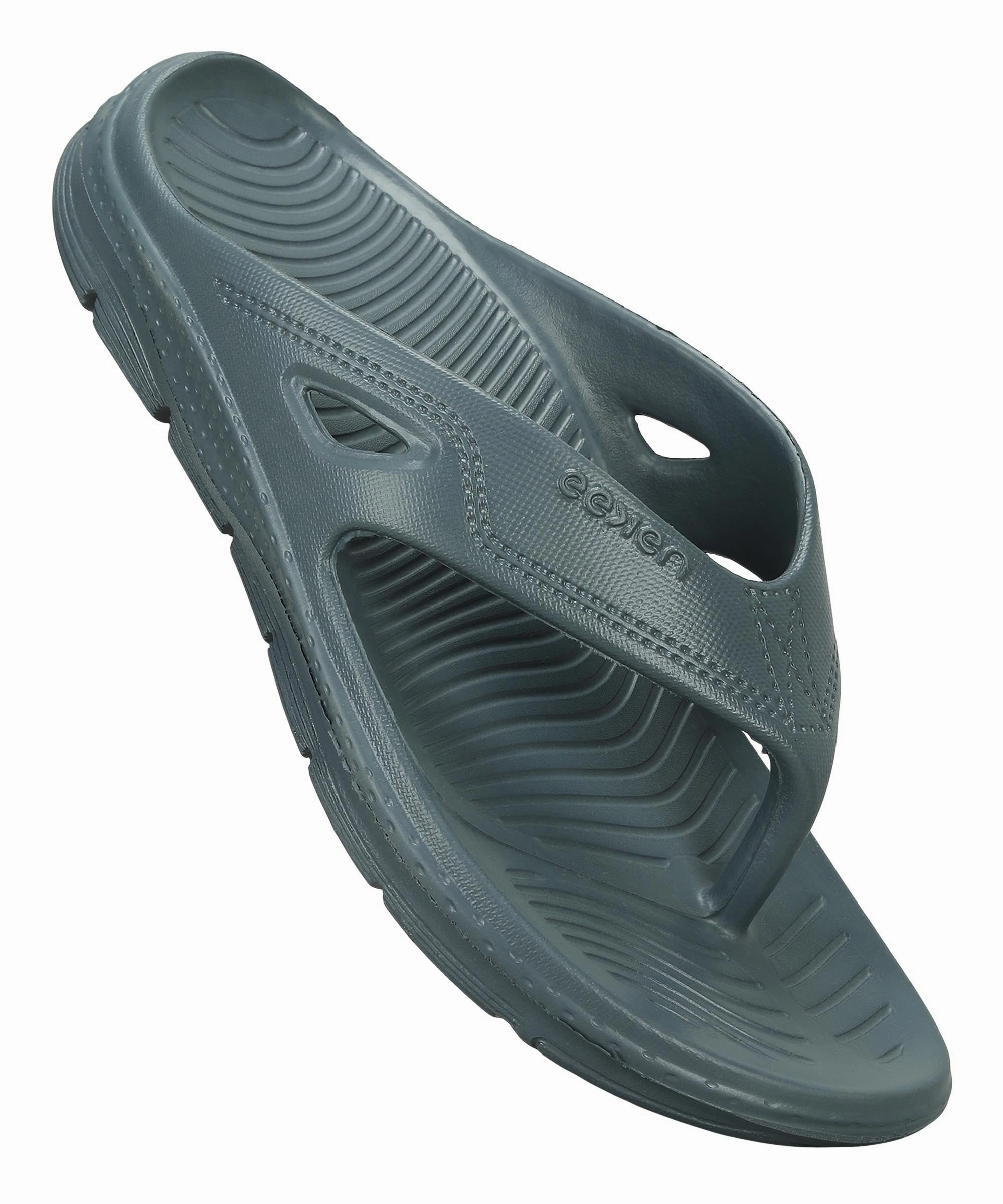 Handmade Flip Flops Paragon Men's Lightweight Grey Flip Flops for Everyday Use