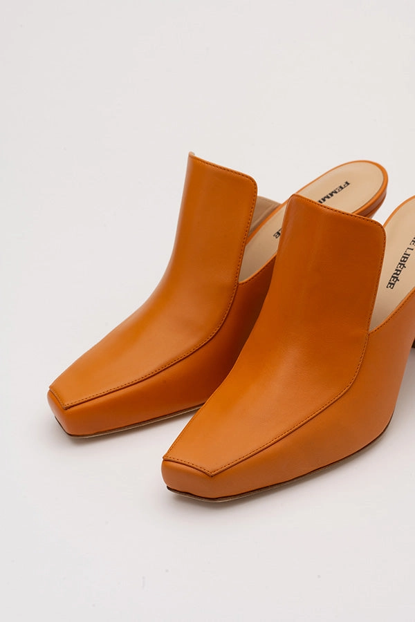 Claudia Brown Mule Shoes Flat Shoes For Women