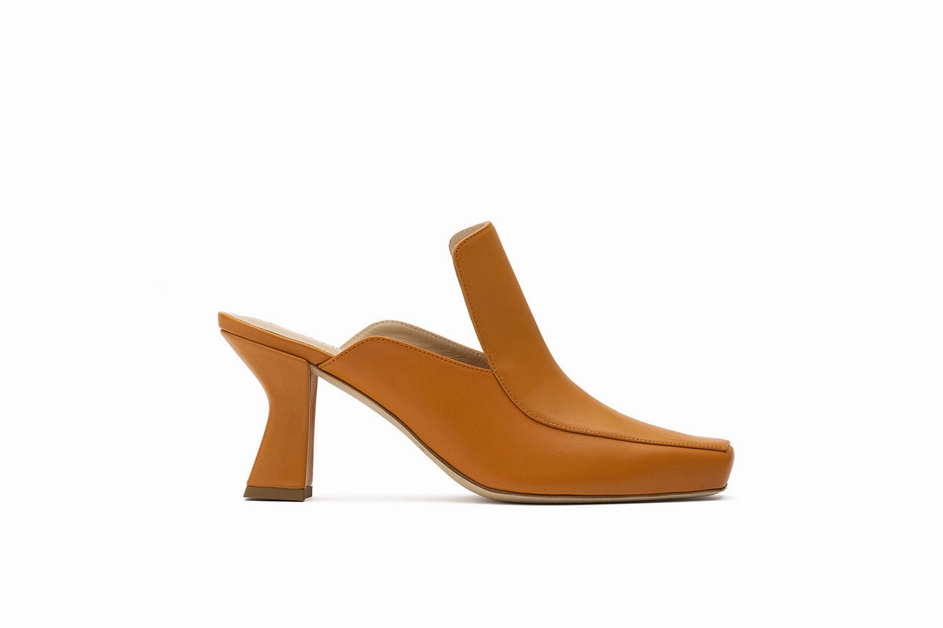 Claudia Brown Mule Shoes Flat Shoes With Midi Dress