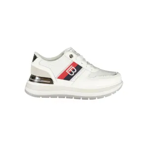 Running Shoes Under 50 Laura Biagiotti White Polyester Women Sneaker