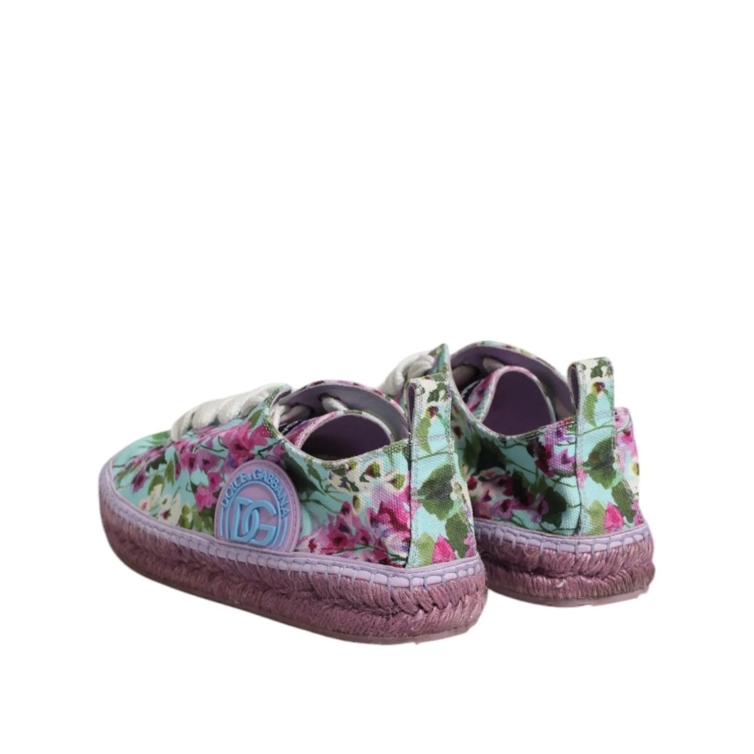 Dolce & Gabbana Multicolor Canvas Espadrilles Sneakers Shoes Best Sneakers For Pickleball