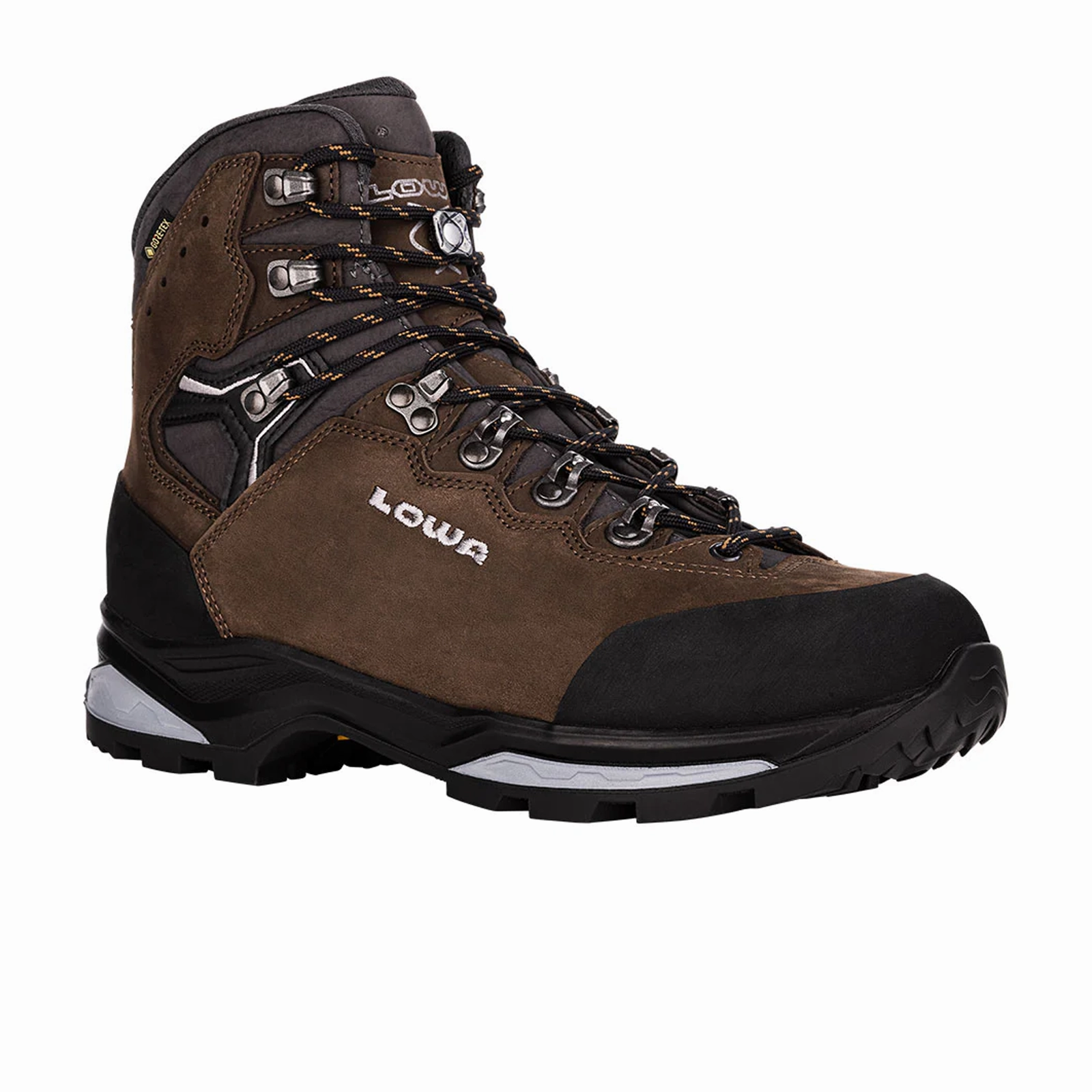 Hiking Shoes Anti Slip Lowa Camino EVO GTX Mid Hiking Boot (Men) - Brown/Graphite