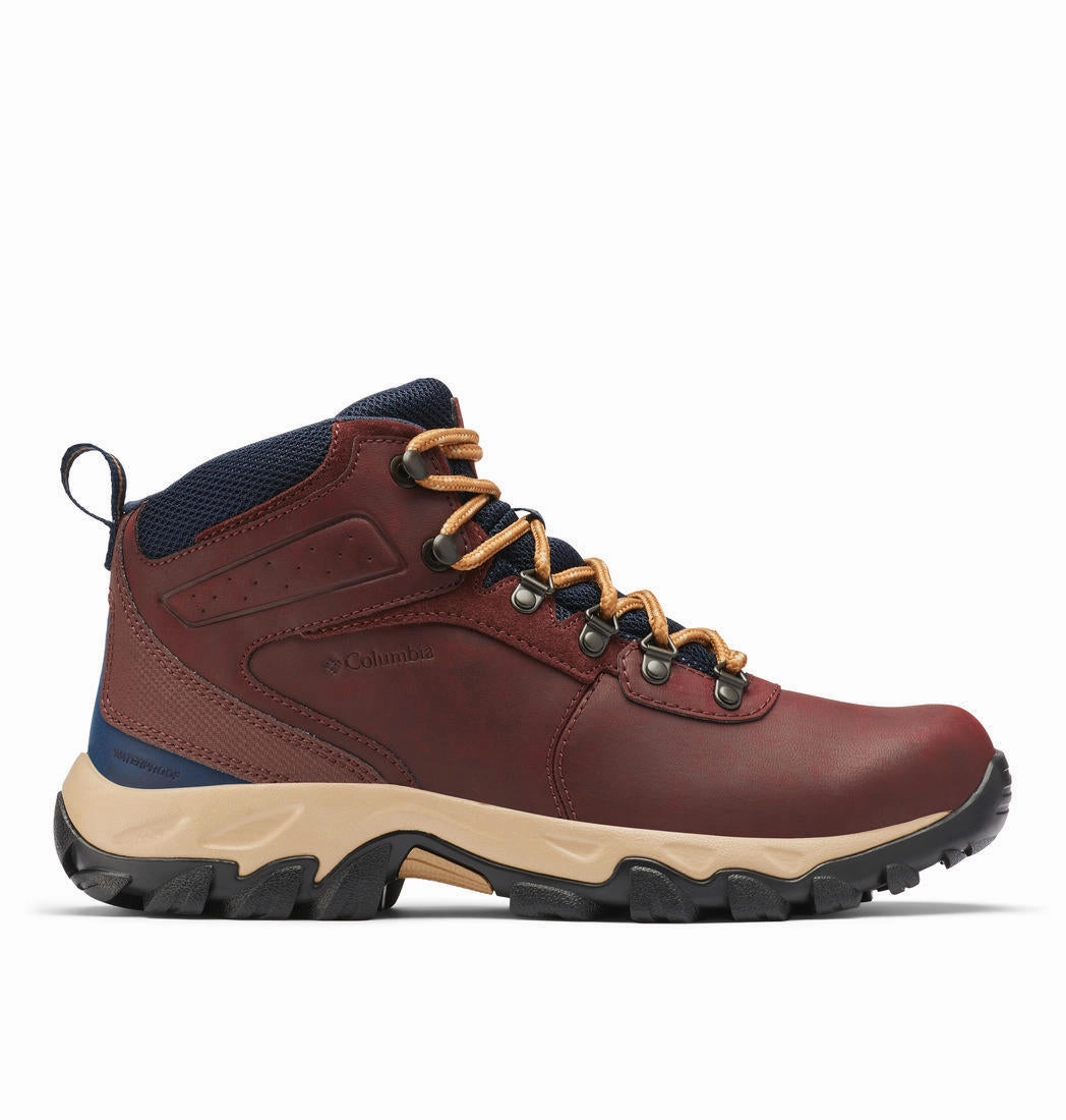 Columbia Men Brown NEWTON RIDGE PLUS II WATERPROOF Hiking Shoes Without Laces