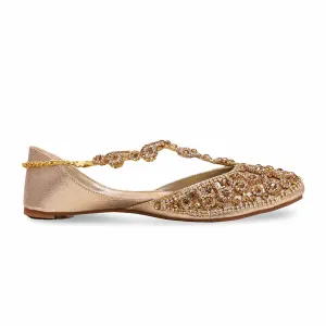 Golden Women Fancy Khusa EC8484 Knitting Shoes