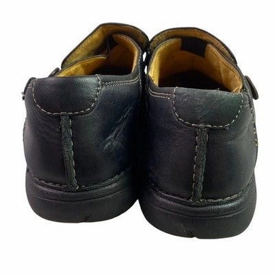 Best Shoes For Walking For Flat Feet Clarks Structured Shoes Womens 7W Black Leather Slip On Career Office Everyday