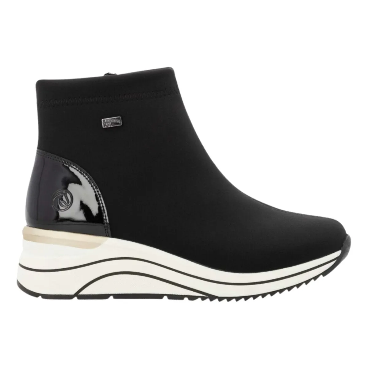 Wolverine Floorhand Inch Steel Toe Work Shoe Rieker Women's D0T73-03 Black Stretch Waterproof