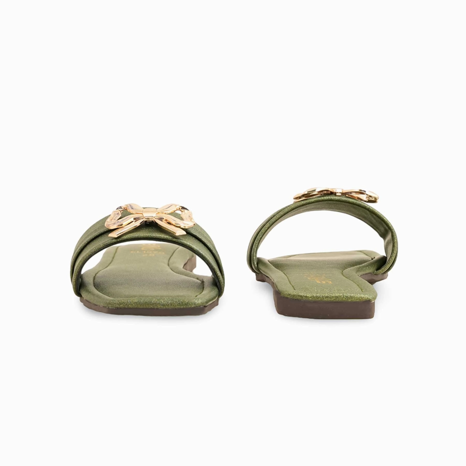 Most Comfortable Casual Slip On Shoes Green Casual Women Slipper CL1970