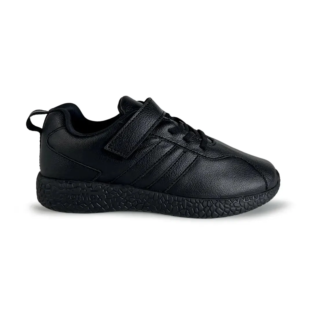 For Wide Feet Popular Walking Skudo - Faux Leather Black School Shoes