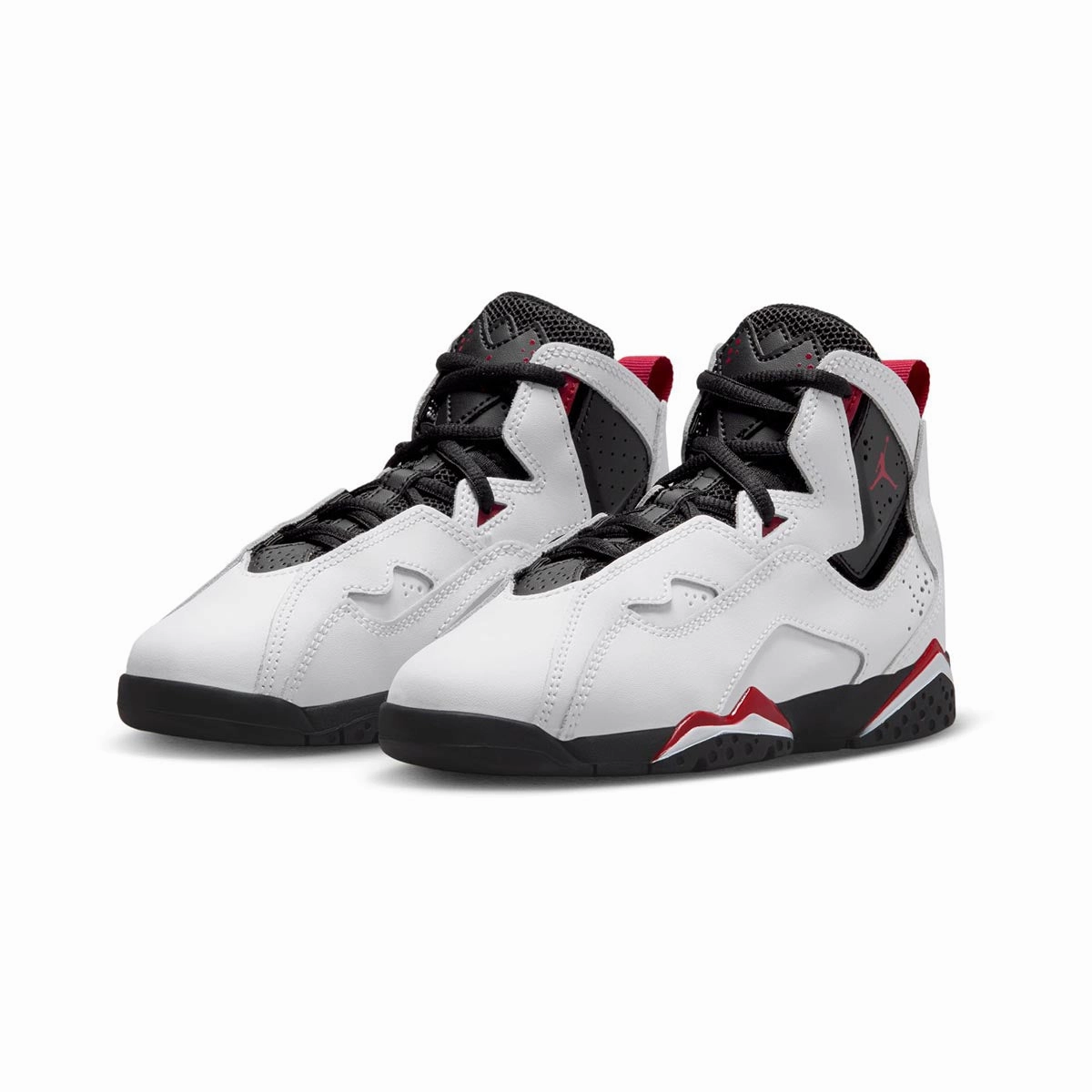 Jordan True Flight 'White Black Varsity Red' Little Kids' Shoes Court Legacy Canvas Casual Shoes
