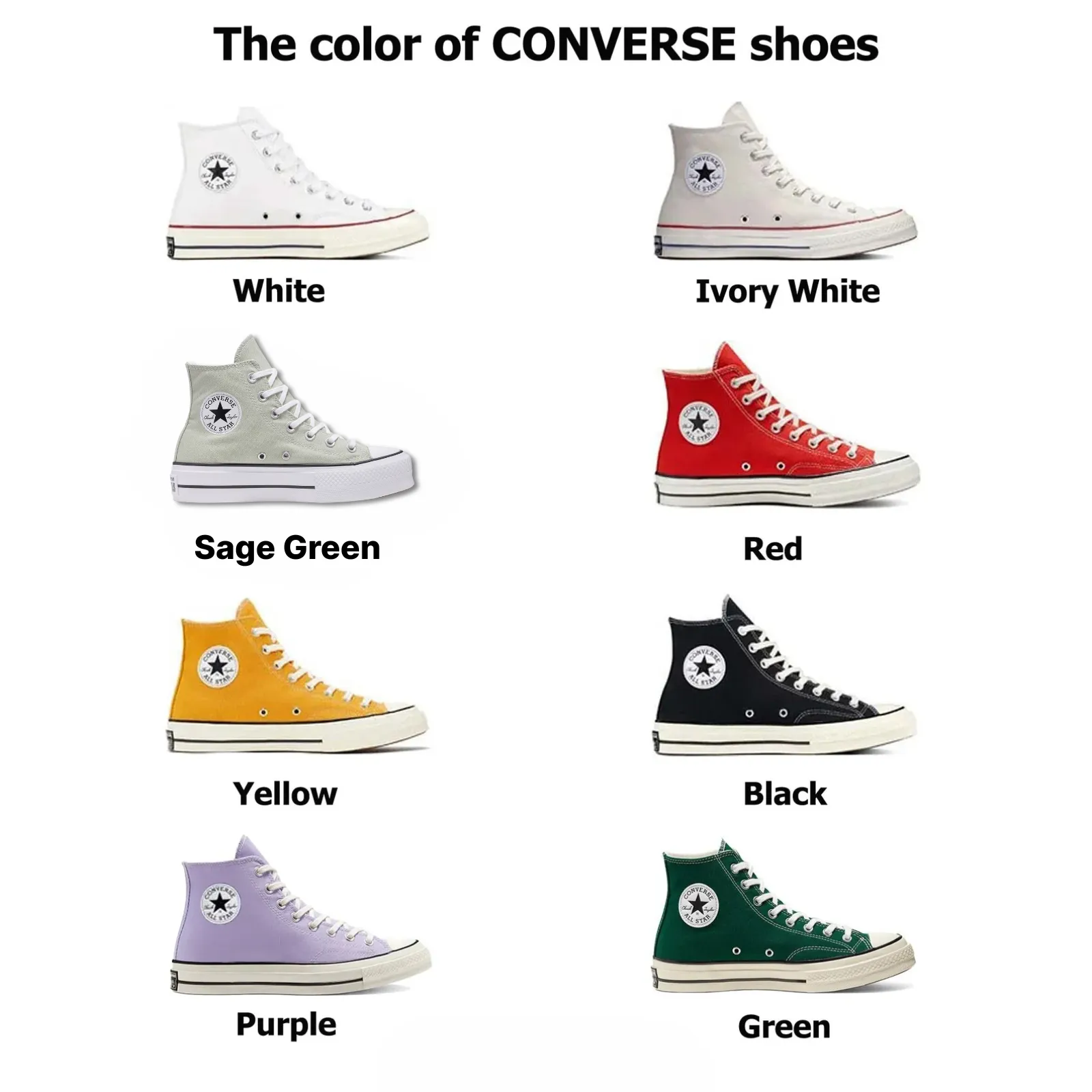 Converse Embroidered Mushroom Shoes