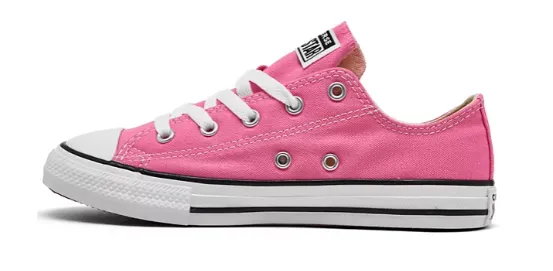 Converse Kids Pink Chuck Taylor All Star Low Top Shoes 3J238 Sneakers Size 11