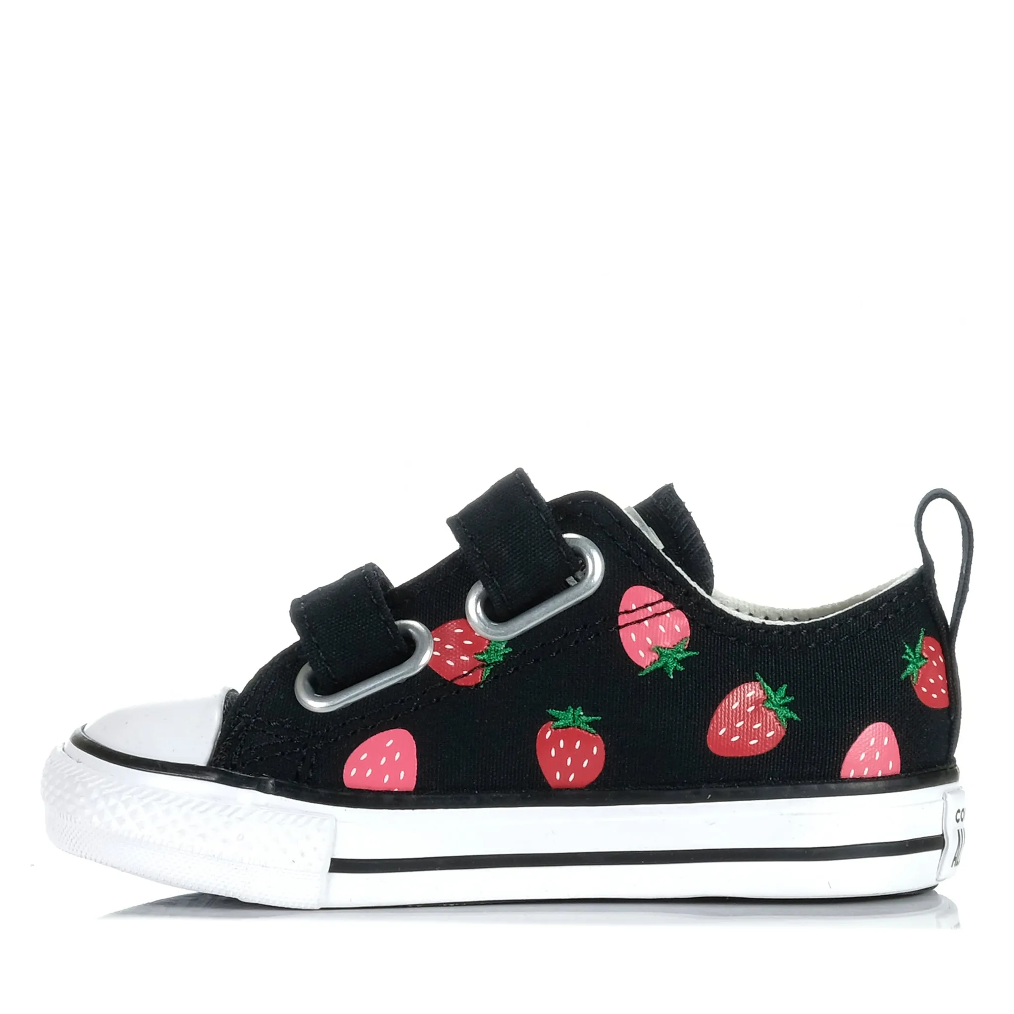 Converse Toddler Chuck Taylor Strawberries 2V Low Black/Red Sneakers Winooski Vt