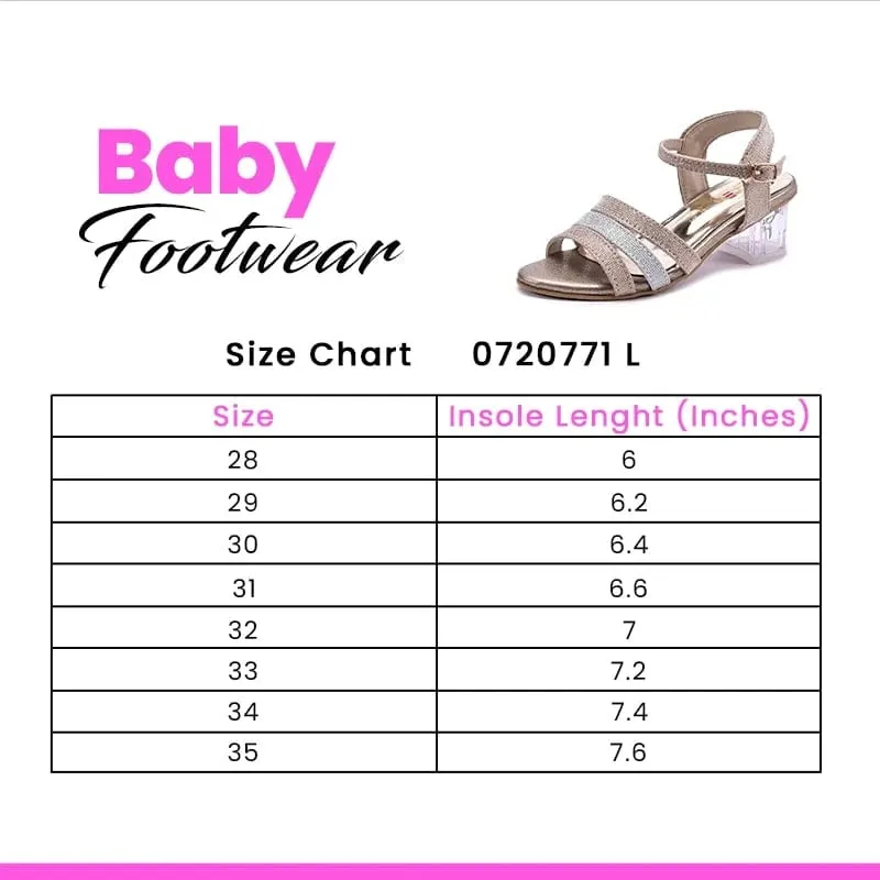 Baby Girls Gold Sandals 0720771 Formal Dress Shoes Flats