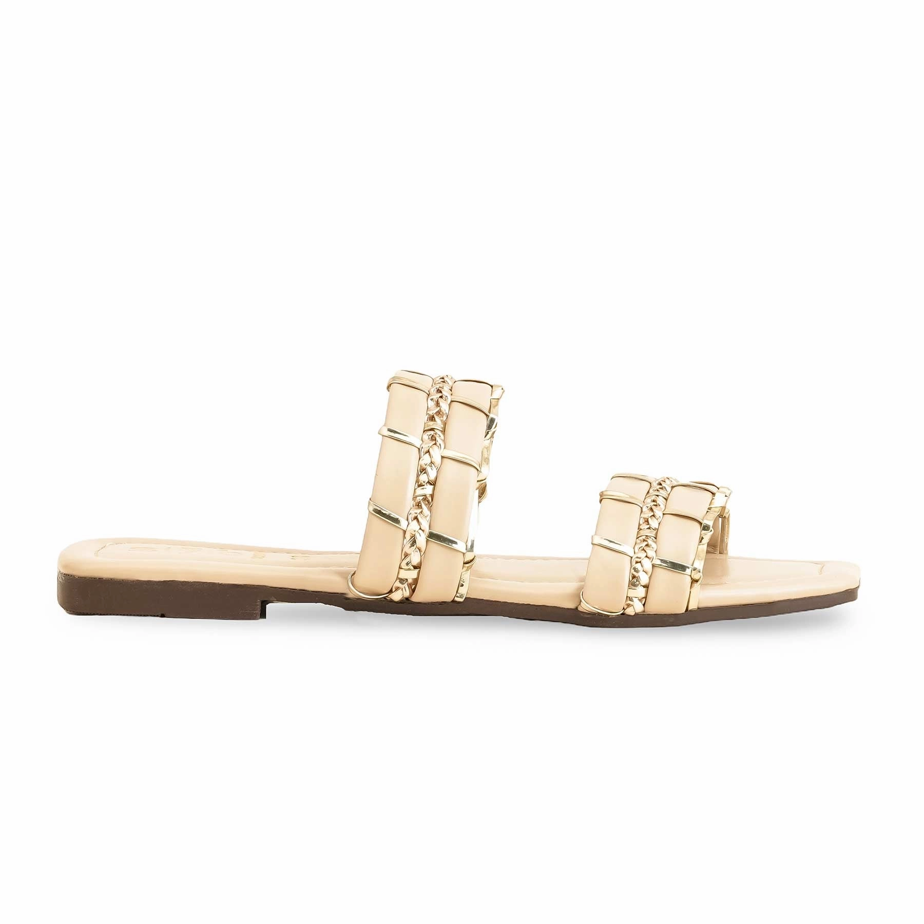 Casual Shoes Size 15 Wide Cream Casual Women Slipper CL1949