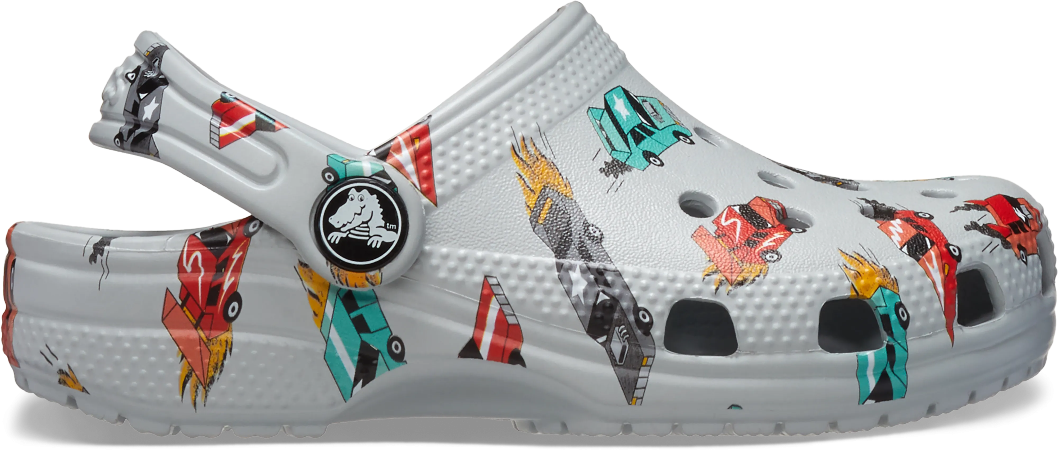 For Plantar Fasciitis Walking Crocs Kids Classic Clog | Race Cars