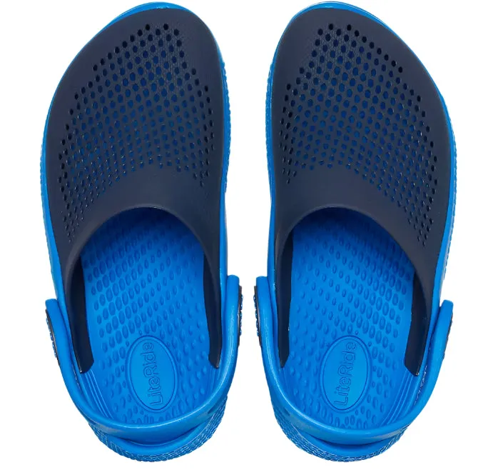 Magnolia Faye Leather Casual Slip-on Shoes Crocs Toddlers Literade 360 Clog Navy/ Brigth Cobalt