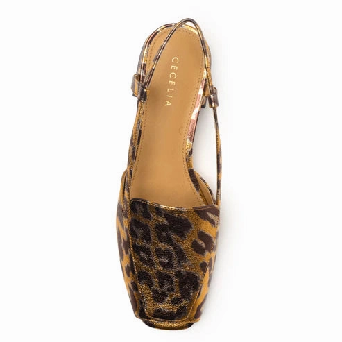 Gold Flat Evening Shoes MONTY FLAT