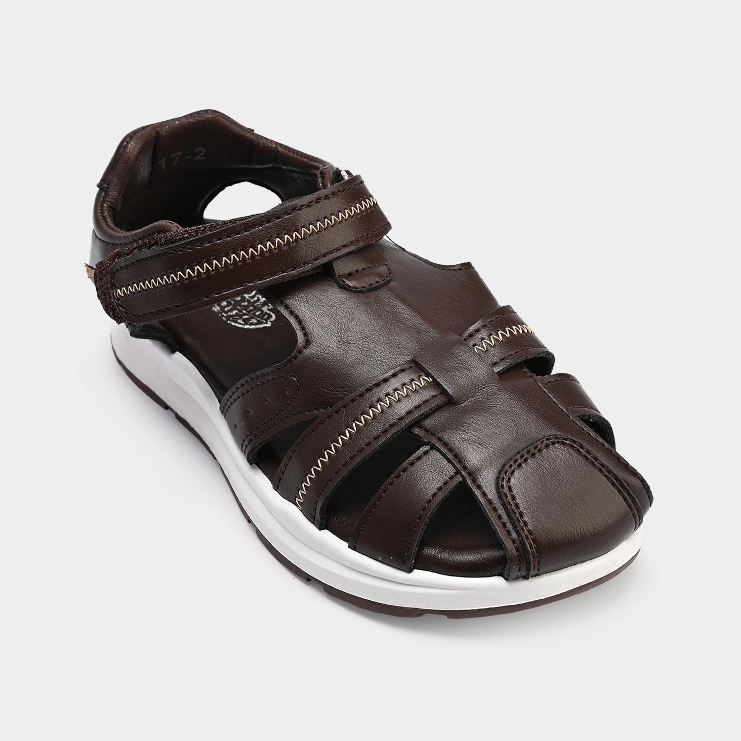 Beginner Walker Shoes Boys Sandal 1017-2-Coffee/Brown