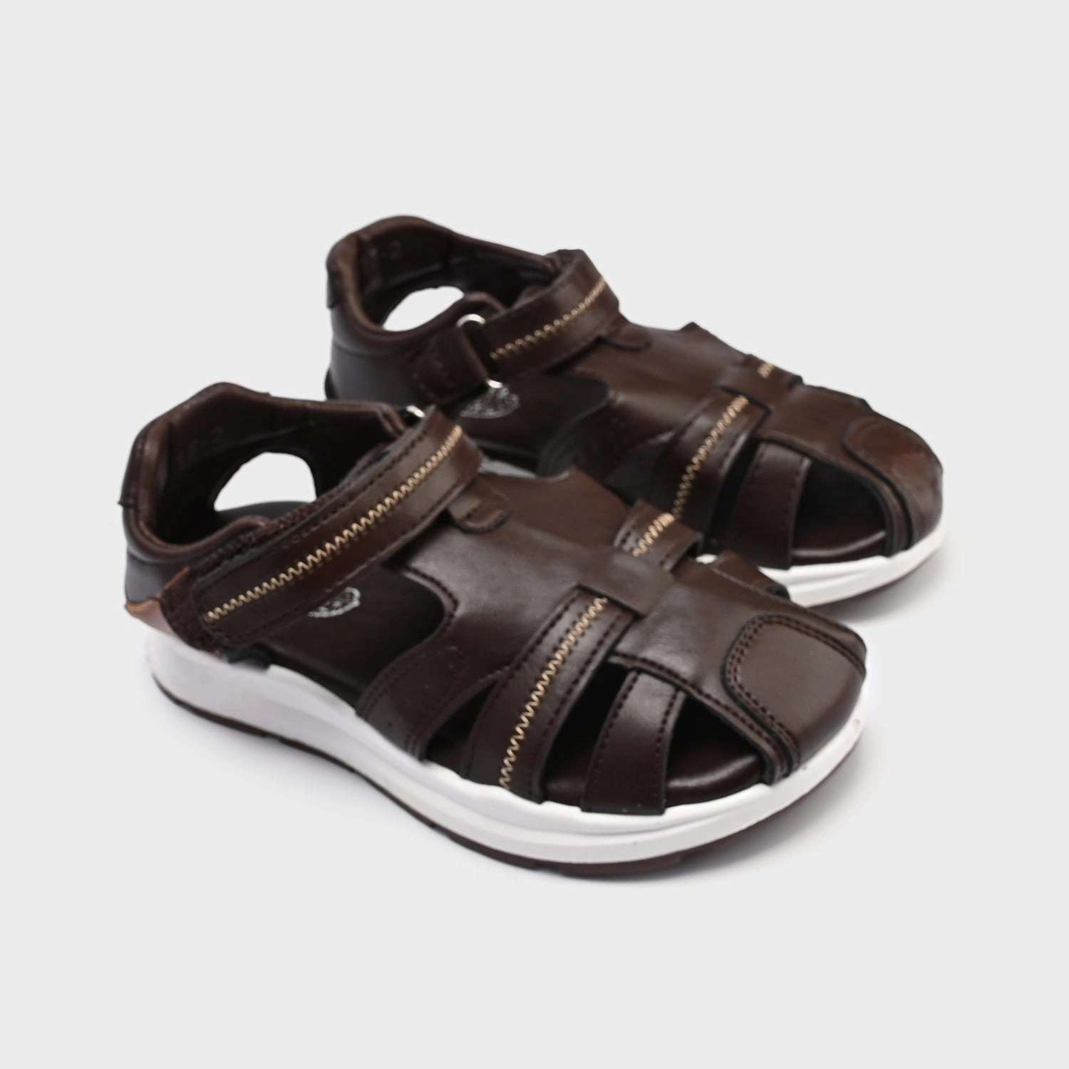 Boys Sandal 1017-2-Coffee/Brown For Beach Walking Best
