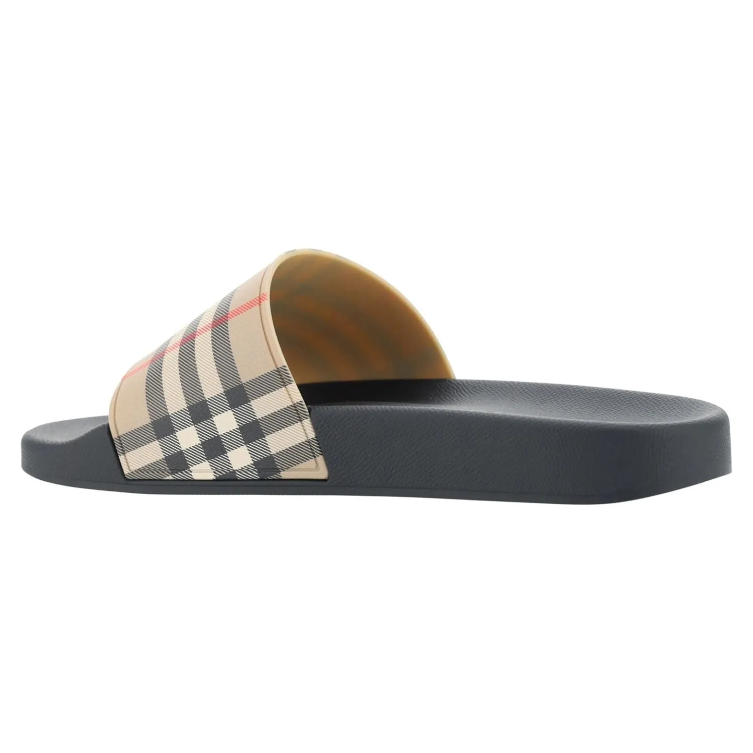 Shoes Pointed Toe Flats Burberry Brown Rubber Slides Sandals