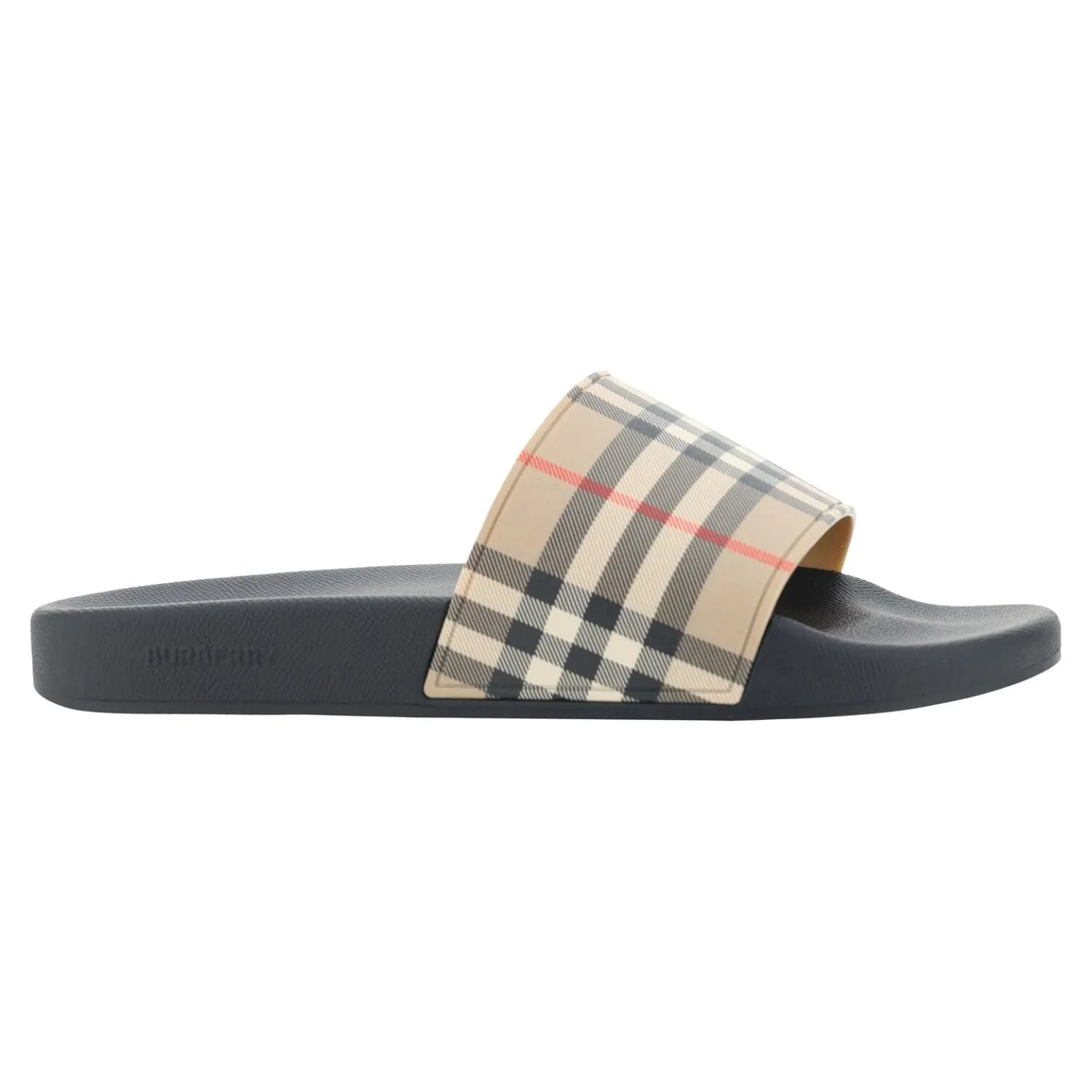 Best Dress Shoes For Flat Feet Burberry Brown Rubber Slides Sandals