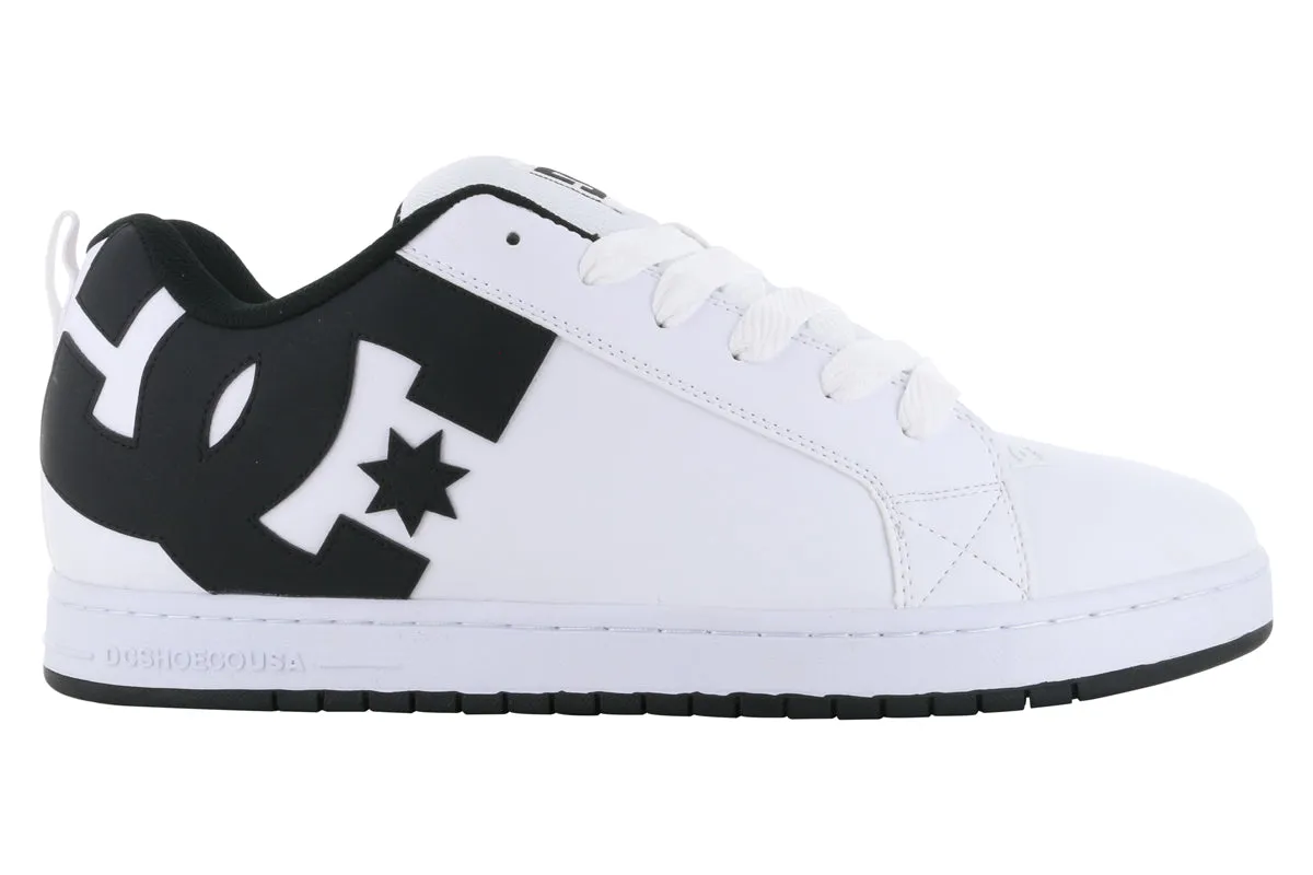 DC Court Graffik Shoes White Solarsoft Skate Shoes