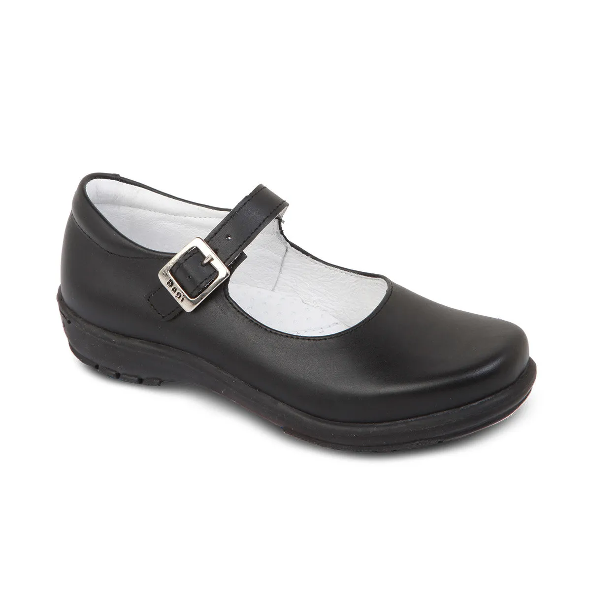 DG-7471 - Black Genuine Leather - Dogi Kids School Shoes Good Walking Shoe