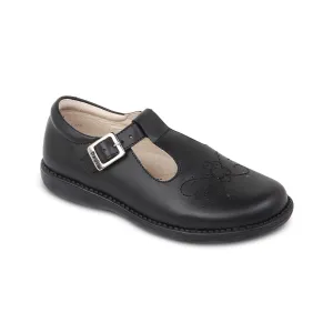 Best Walking Golf Shoe Best Walking Shoe For High Arches Best Walking DG-764 - Black Genuine Leather - Dogi Kids School Shoes