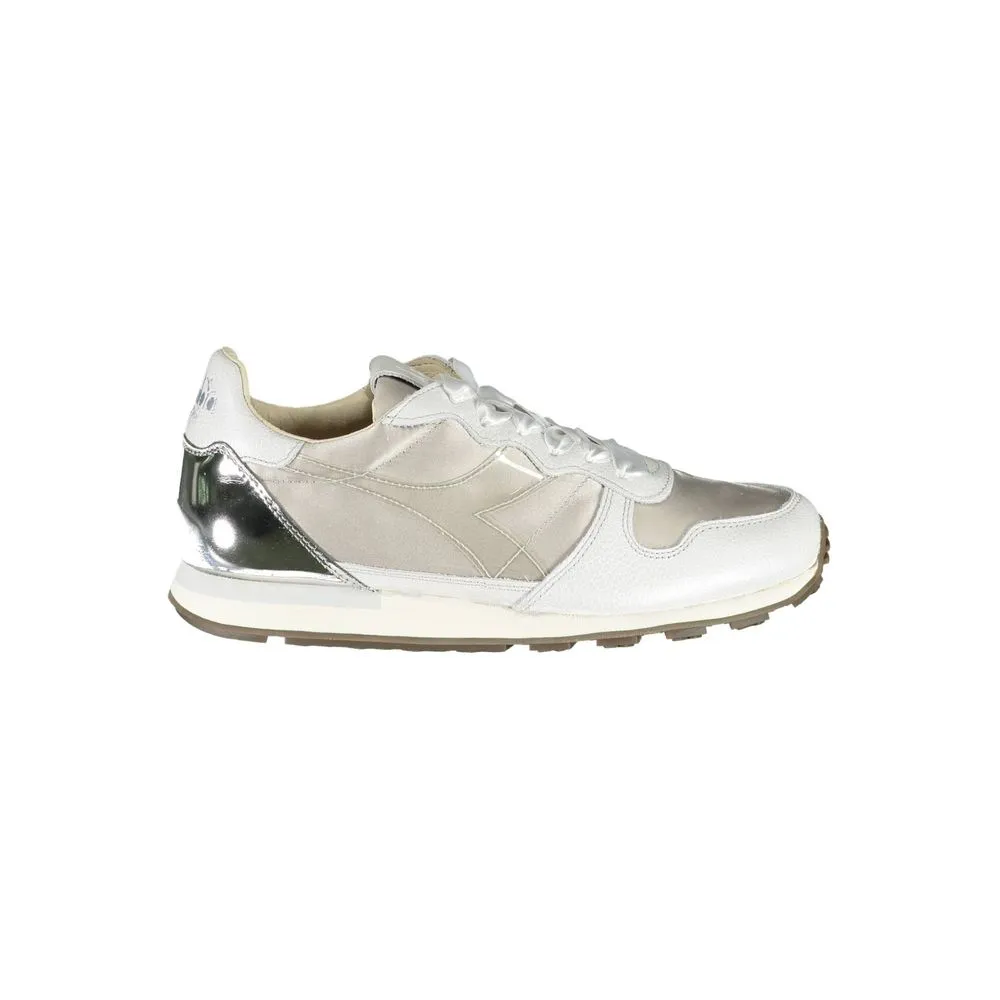 Off High Top Sneakers Diadora Gray Leather Women Sneaker