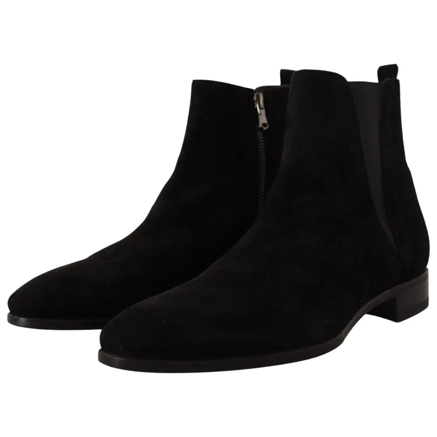 Twisted X Western Boots Dolce & Gabbana Black Suede Leather Chelsea Mens Boots Shoes