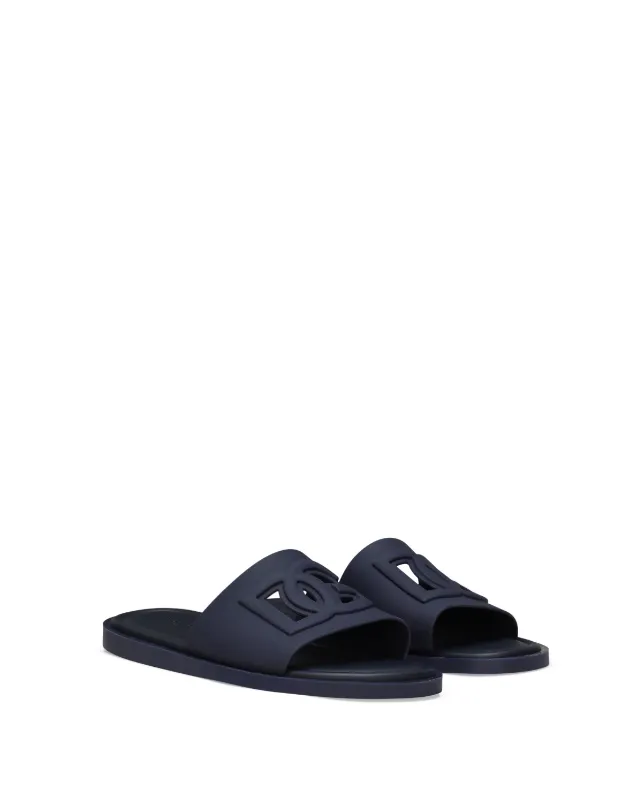 Dolce & Gabbana logo-embossed cut-out slides Best Travel Sandals For Walking