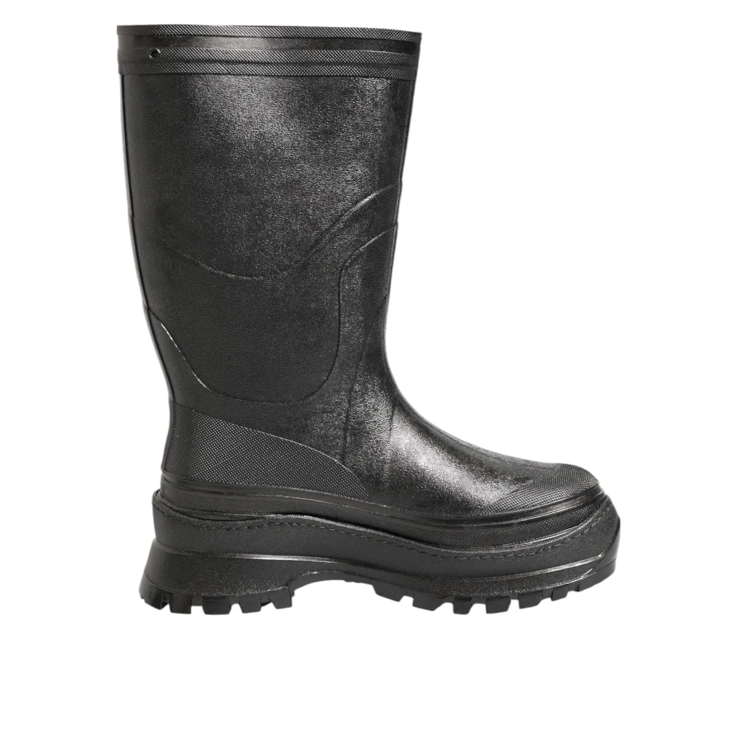 Dolce & Gabbana Metallic Black Pull On Rain Boots Men Shoes Boc Boots