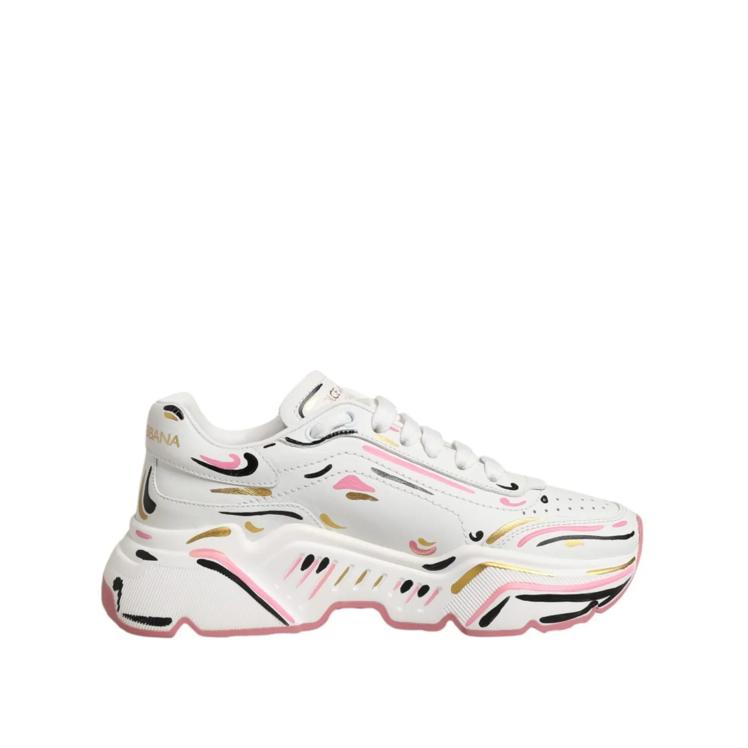 Dolce & Gabbana Multicolor Hand Painted DAYMASTER Sneaker Shoes Sneakers True Religion