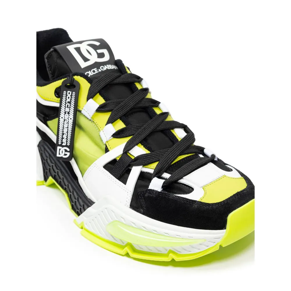 Fashion Flat Shoes Dolce & Gabbana Multicolor Polyamide Athletic Sneakers