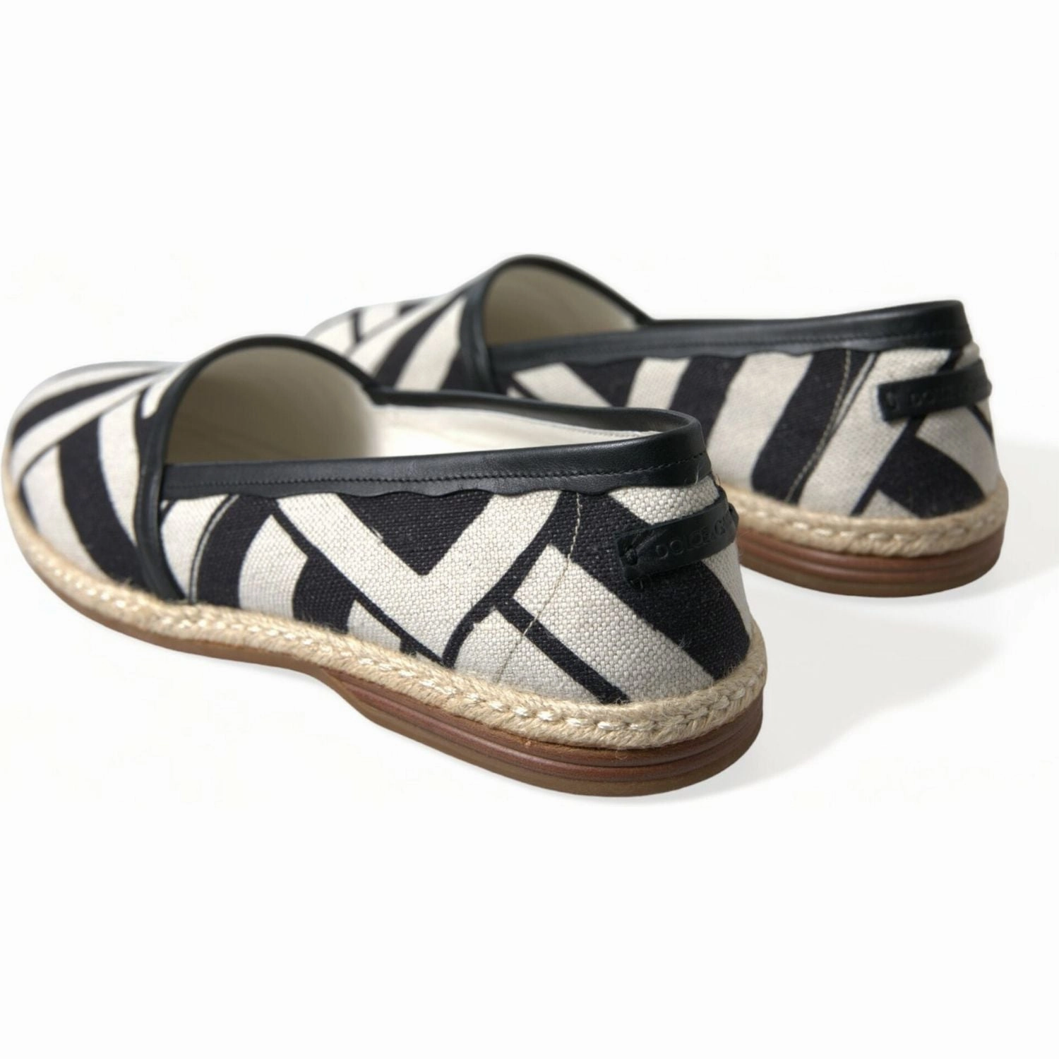 Dolce & Gabbana Beige Black Striped Canvas Espadrilles MONDELLO Shoes Louis Vuitton Espadrilles