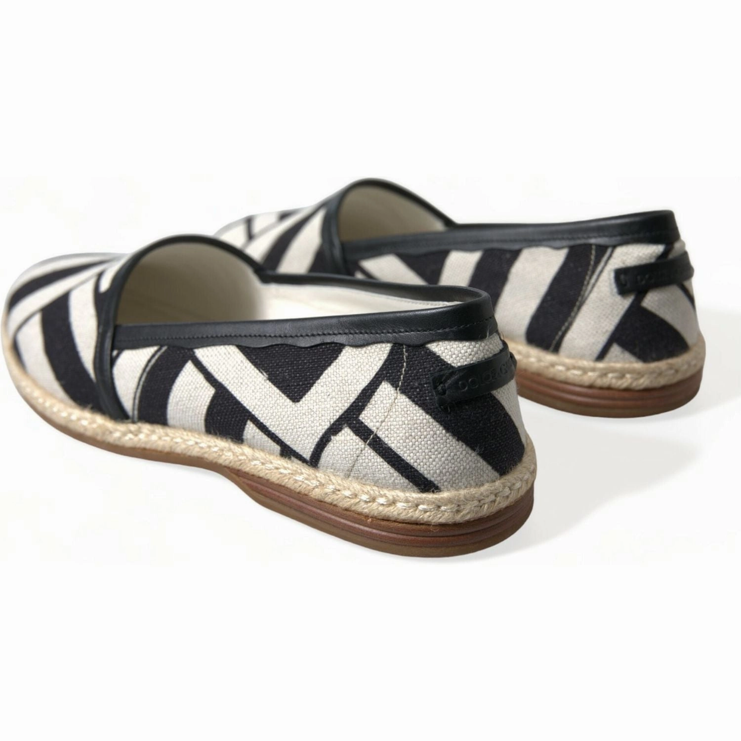 Journee Collection Espadrille Sandals Dolce & Gabbana Beige Black Striped Canvas Espadrilles MONDELLO Shoes