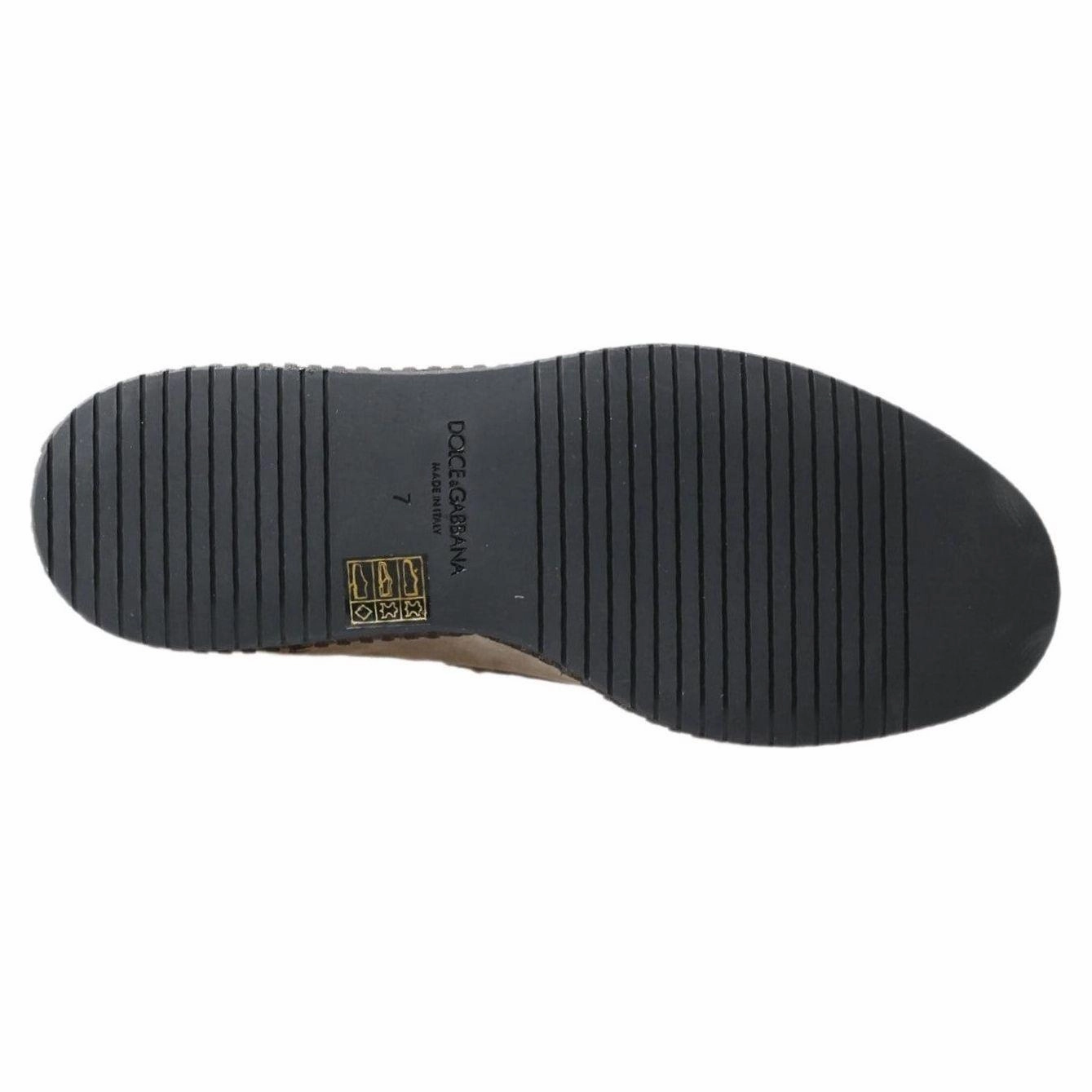 Dolce & Gabbana Ivory Suede Leather Men Espadrille Shoes Industry Of All Nations Espadrilles