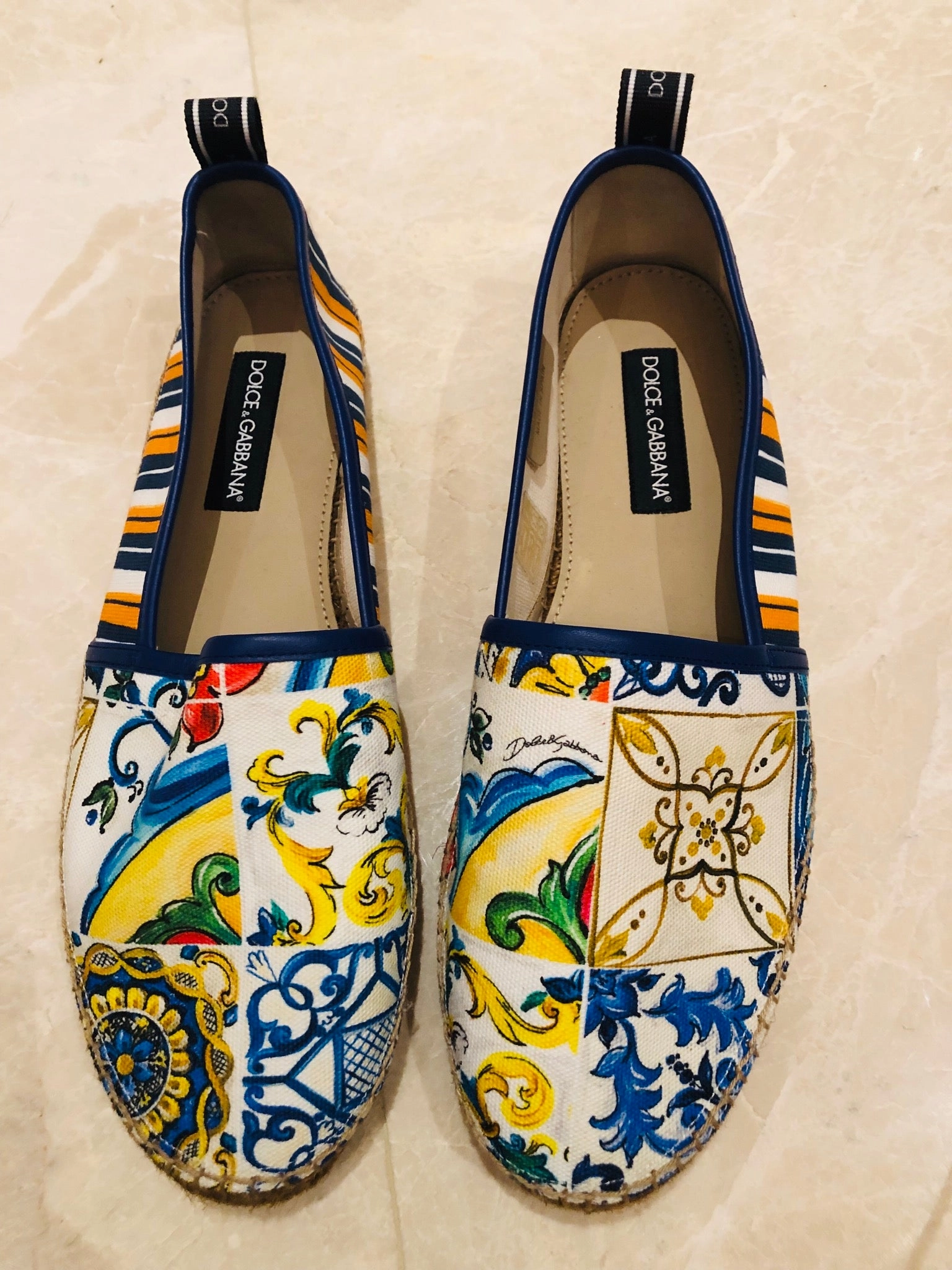 Kate Spade Dragonfly Espadrilles Dolce & Gabbana Maiolica Canvas Espadrilles Sz 11