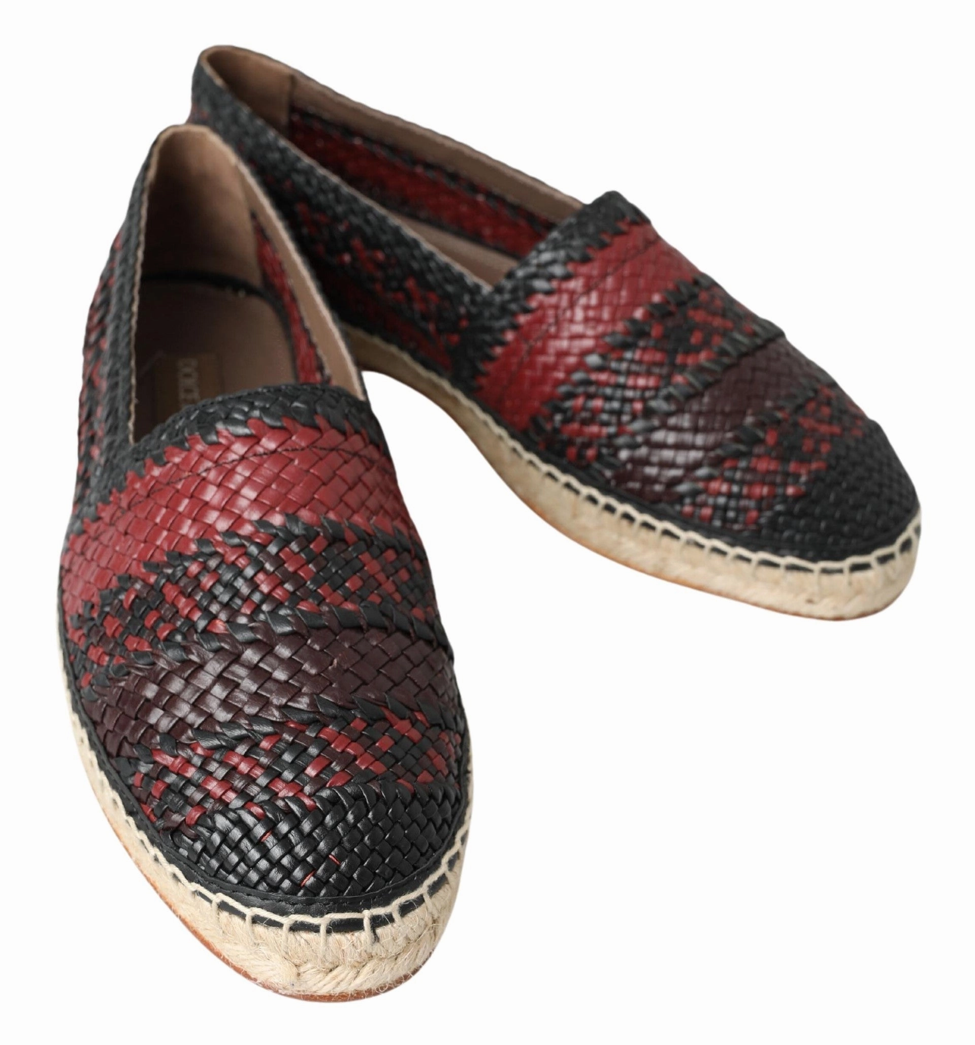 Espadrilles Zetoiles Black Bordeaux Buffalo Leather Espadrille Shoes