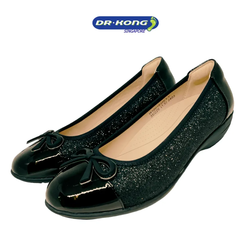 DR.KONG WOMEN COMFORT FLAT SHOES DK-W1001835E3-BLK(RP : $179) Leopard Shoes Flats