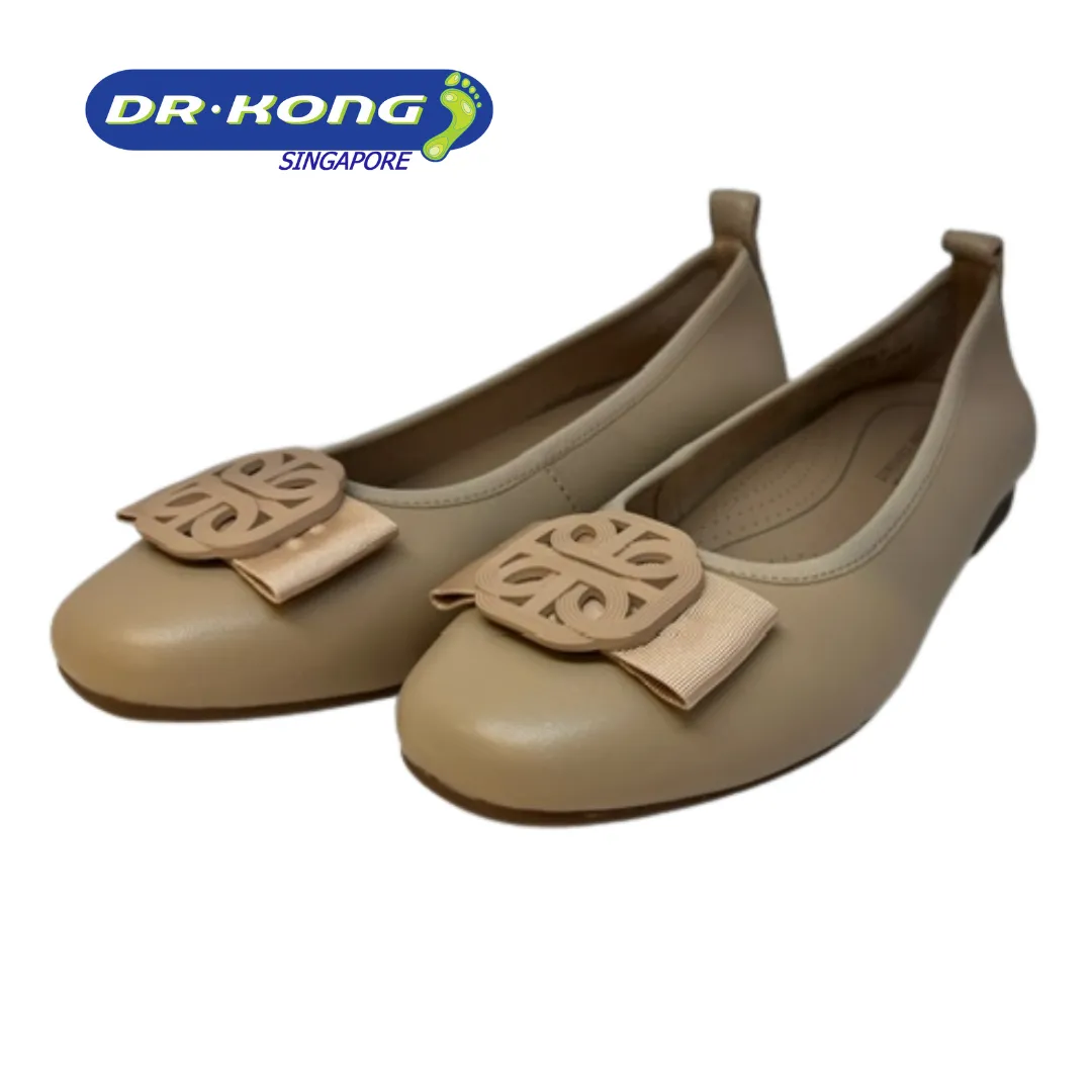 DR.KONG WOMEN COMFORT FLAT SHOES DK-W1001864-LBE Best Cushioned Shoes For Flat Feet
