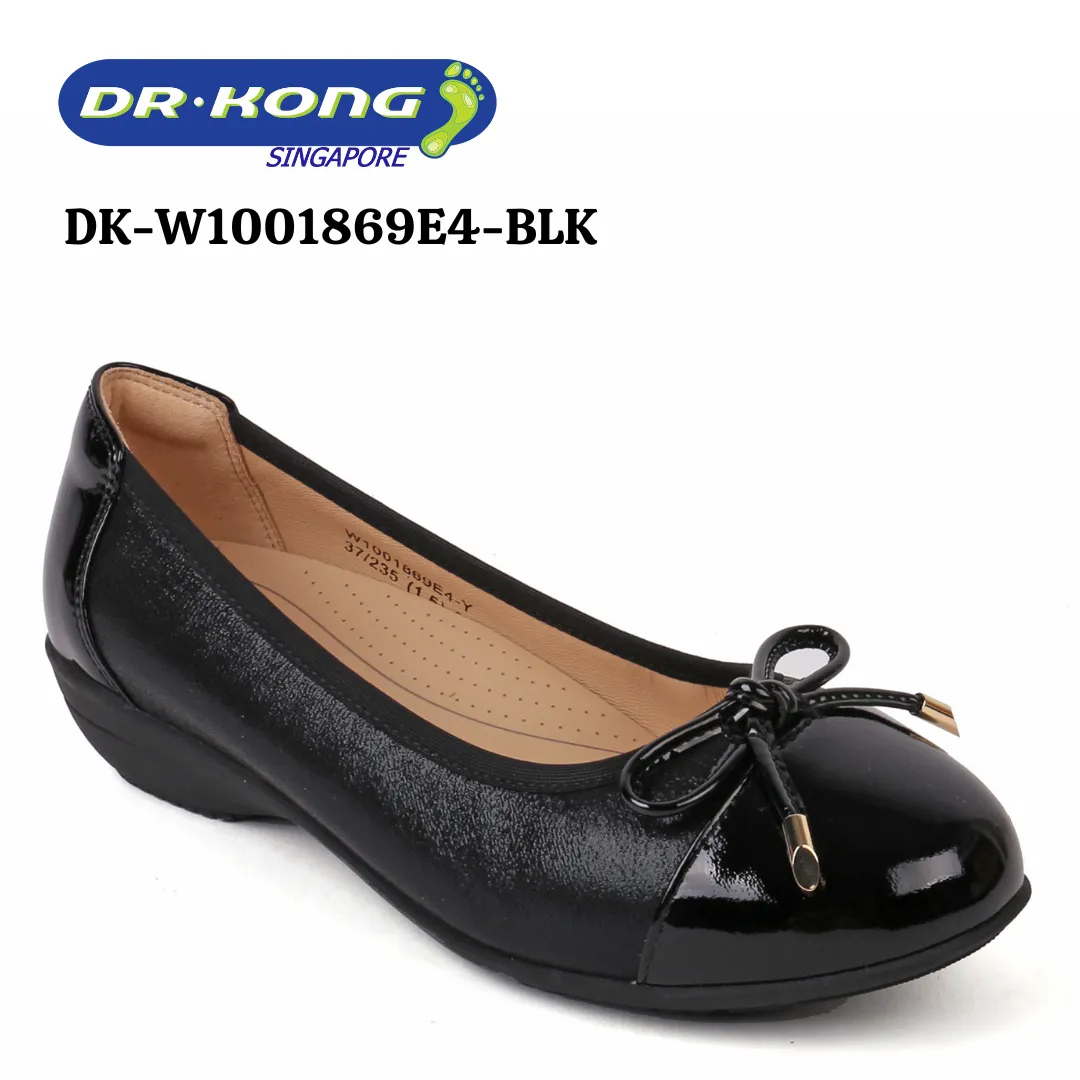 Flat Sole Casual Shoes DR.KONG WOMEN COMFORT FLAT SHOES DK-W1001869E4-BLK