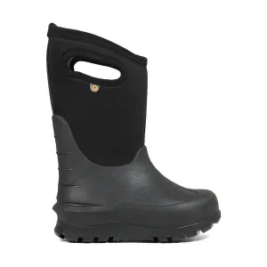 Bogs Neo-Classic Solid Kidss Insulated Rain Boots Black Waterproof Mtb Spd Shoes